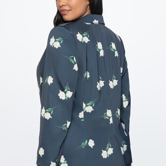 Eloquii Two Button Printed Jacket - Picture 6 of 6